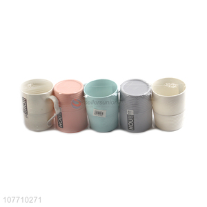 Wholesale household multicolor mouthwash cups and toothbrushing cup set