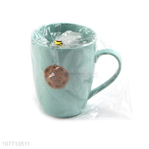 Low price leaf pattern household mouthwash cup toothbrush cup