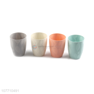 New arrival leaf pattern household mouthwash cup toothbrush cup
