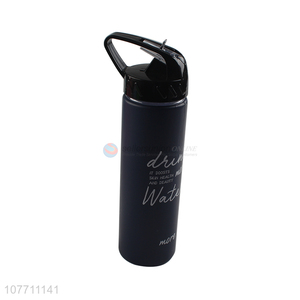 Hot selling fashionable eco-friendly motivation water bottle with straw