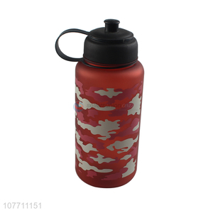 Custom colorful plastic water bottle drinking bottle with handle