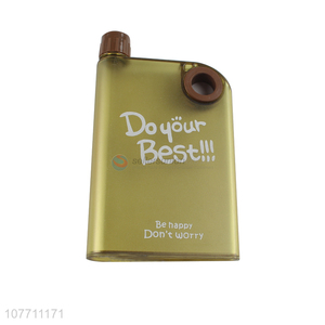 High quality memo water bottle flat water bottle with custom logo