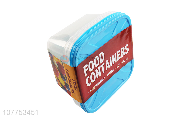 Good Quality Plastic Food Containers 3 Pieces Preservation Box Set