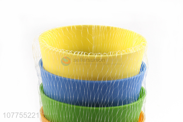 Fashion 4 Pieces Colorful Plastic Cup Juice Cup Drinking Cup