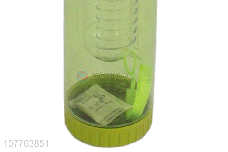 Hot products portable plastic water bottle with long infuser
