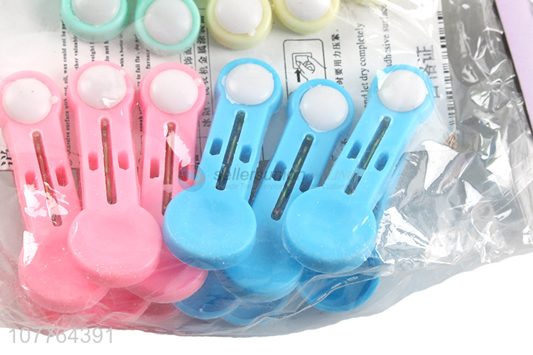Good sale 12 pieces clothes clamps plastic clothes pegs