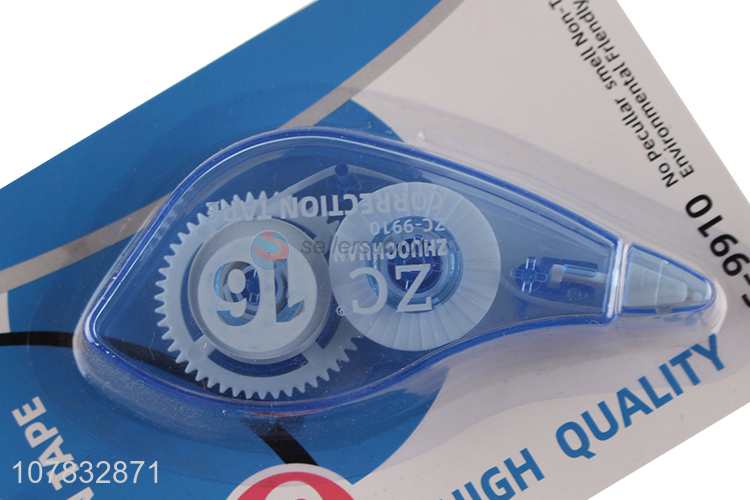 Simple style blue mini portable student correction tapes