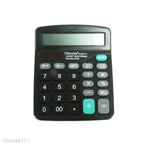 Factory price 12 digits electronic <em>calculator</em> old style solar <em>calculator</em>
