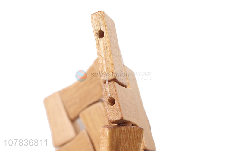 Creative design hollow wooden coaster kitchen thickened insulation pad