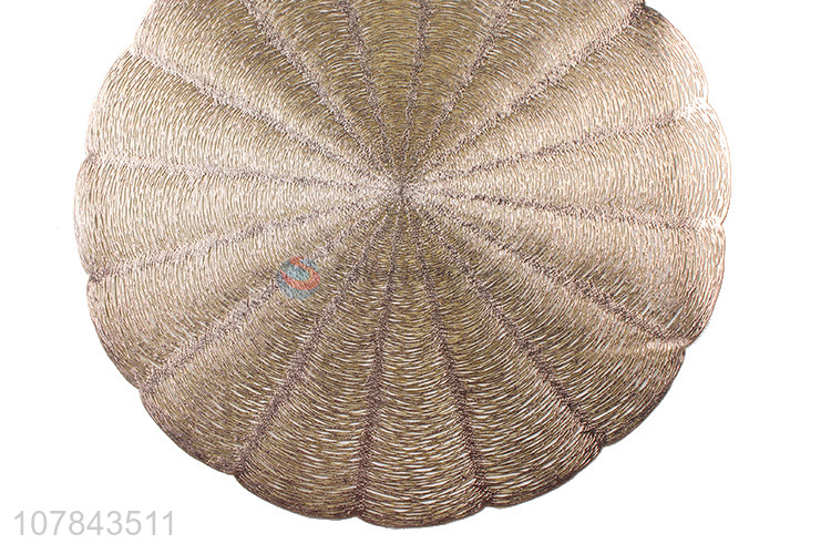 Factory direct sale green round placemat dining table insulate mat