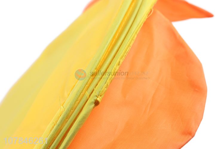 Factory direct sale yellow round dirty clothes storage basket