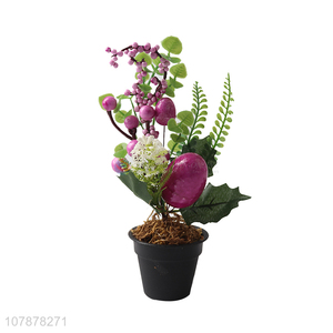 Good quality foam egg Easter artificial bosai for home decor