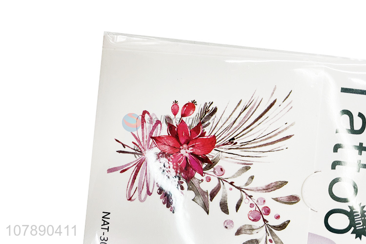 Wholesale Flower Pattern Removable Temporary Tattoos Sticker