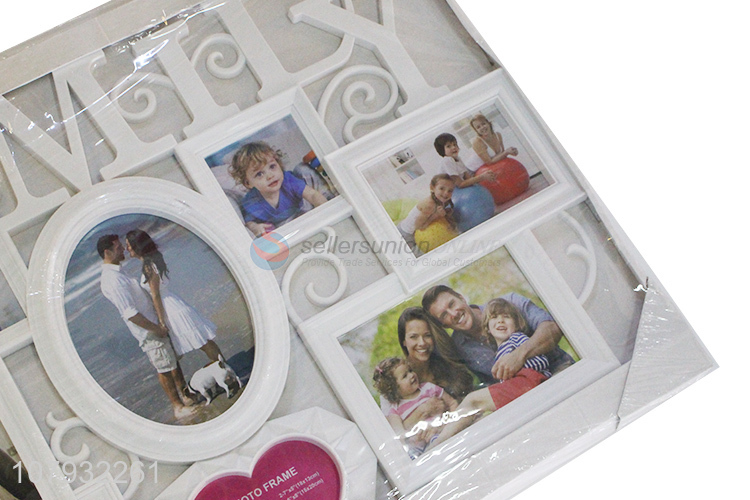 Good selling home décor plastic collage photo frame combination frame