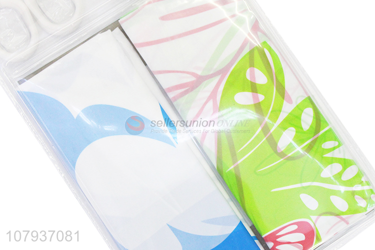 Good Sale 2 Pieces Fashion Printing Opaque Shower Curtain Set