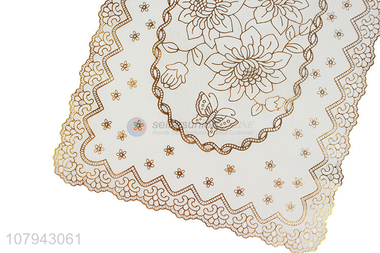 Most popular European style gold pvc placemat for dining table