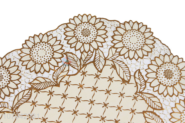 Factory price gold stamping pvc placemat for dining table decoration