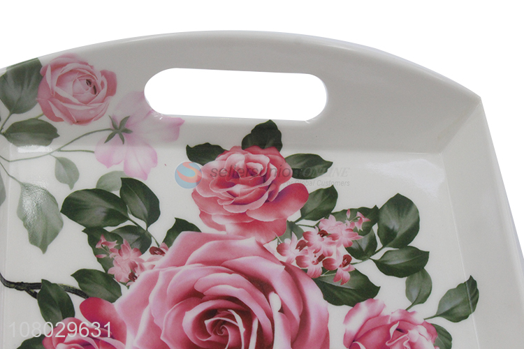 New hot sale melamine food platter coffee serving tray for restaurant