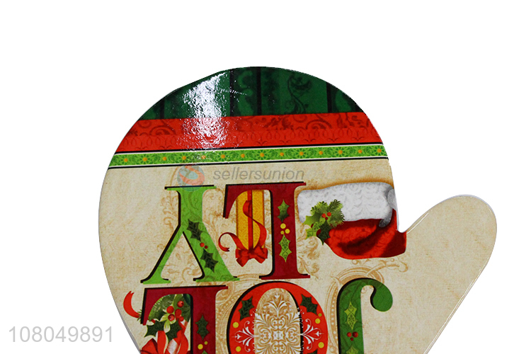 Fashion Design Glove Shape Pot Pad Ceramic Placemat