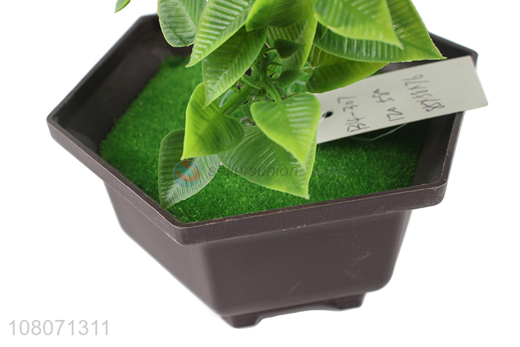 Factory wholesale artificial green plant ornaments bonsai