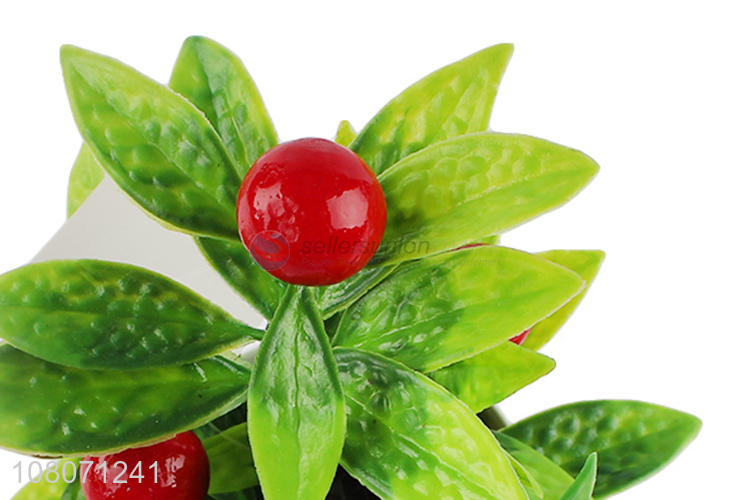 High quality red artificial bonsai for living room ornaments