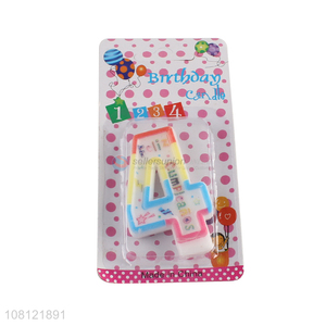 China products colourful cute birthday candles number candle
