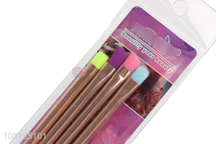 Wholesale 4 Pieces Colorful Makeup Brush Popular Eyeshadow Brush Set