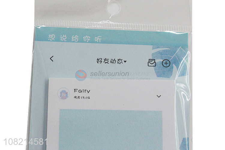 China imports creative sticky notes memo pads for women