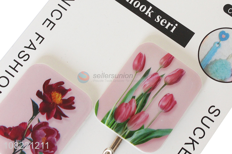 High quality decorative floral wall hooks utility hooks for hanging