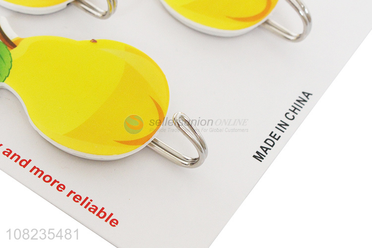 Best Price Fruit Shape Sticky Hook Coat Keys Hat Hook