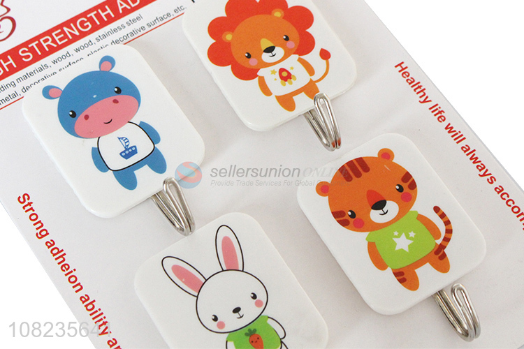 Hot Sale 4 Pieces Multipurpose Sticky Hook Wall Hook Set