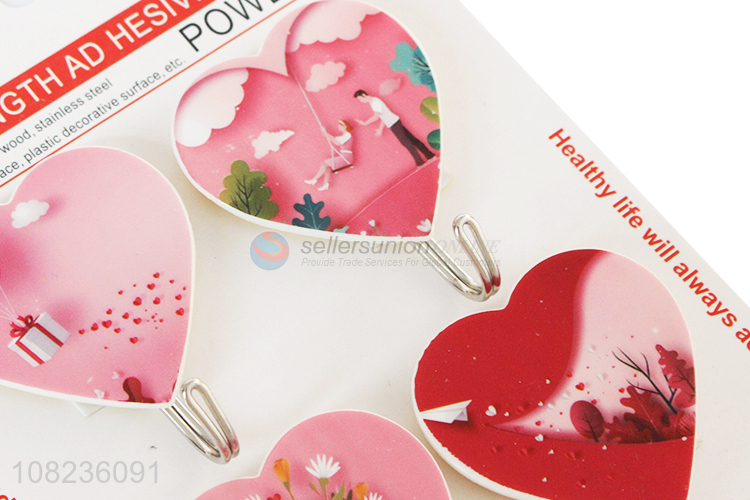 New Arrival 4 Pieces Wall Mounted Adhesive Hook Sticky Hooks