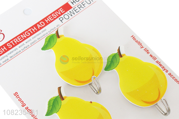 Best Price Fruit Shape Sticky Hook Coat Keys Hat Hook
