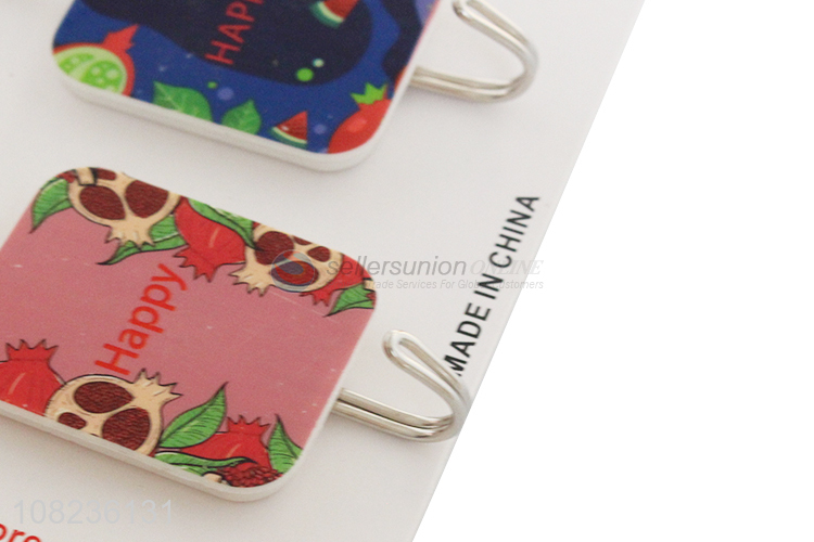 Good Quality 4 Pieces Color Printing Sticky Hook Wall Hooks