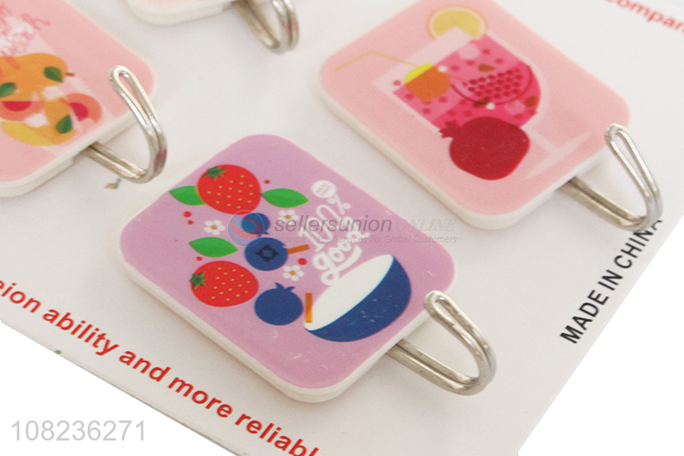 Factory Wholesale 4 Pieces Sticky Hook Cheap Wall Hooks