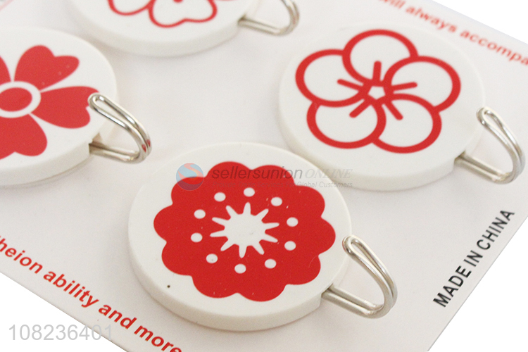 Fashion 4 Pieces Sticky Hooks Cheap Self Adhesive Hooks