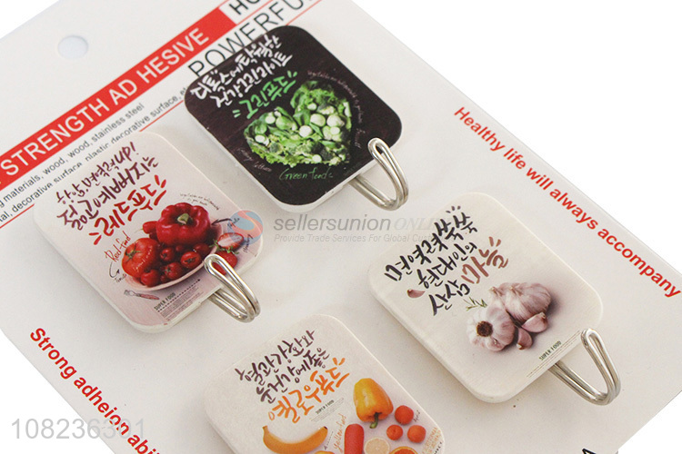 Hot Sale 4 Pieces Sticky Hook Cheap Wall Hooks For Home
