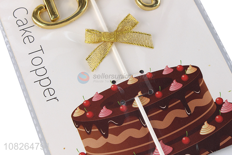 Best quality golden boys cake topper for birthday cake decoration