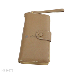 New arrival bifold pu leather <em>women</em> wallet <em>purse</em> <em>women</em> wristlet