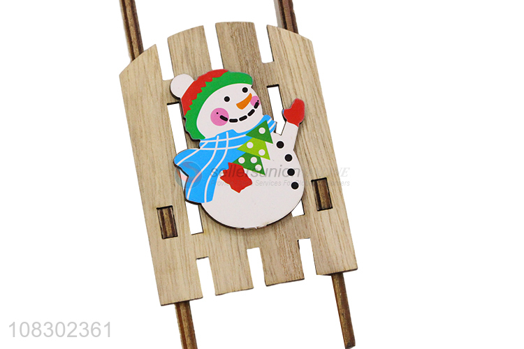 China supplier creative wooden hanging sign christmas party decor