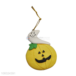 Good quality Halloween pumpkin hanging ornaments clay ornaments