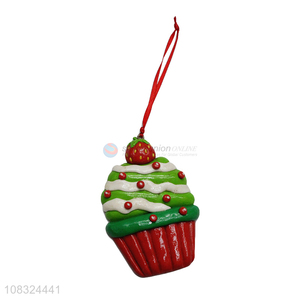 Factory price Christmas cupcake clay ornaments stocking stuffers