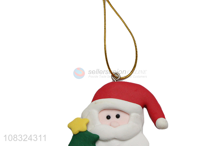 Yiwu imports Christmas hanging ornaments clay figurine ornaments
