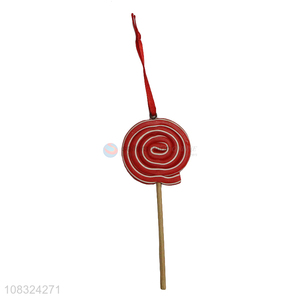 Hot sale holiday Christmas tree lollipop polymer clay ornaments