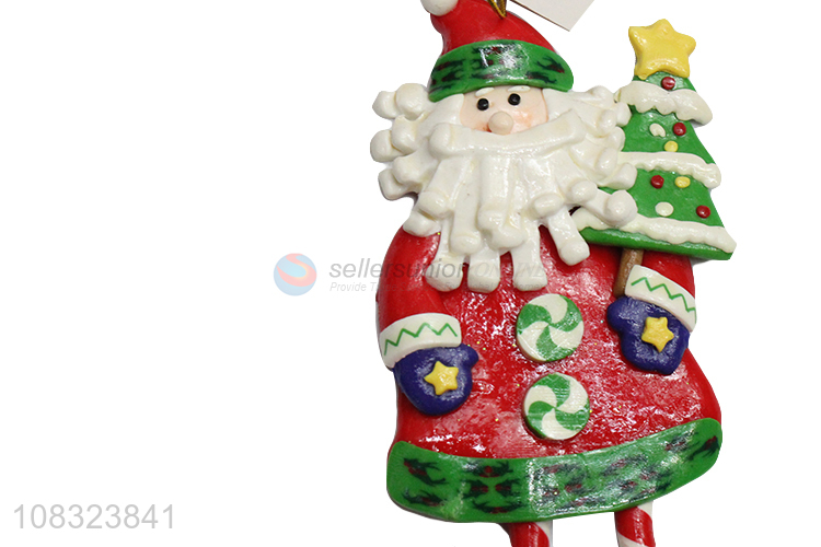 Factory price clay Christmas ornaments Xmas tree hanging decor