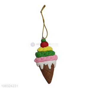 Wholesale ice cream clay ornaments Christmas tree hanging decor