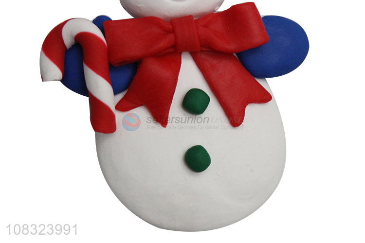 Hot selling cute hanging clay ornaments Christmas tree decoration