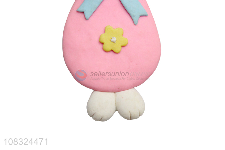 Best selling Easter rabbit hanging ornament cute clay crafts