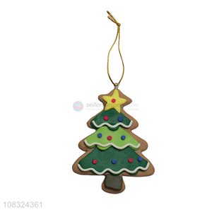 Good price clay Christmas ornaments Christmas tree hanging decor