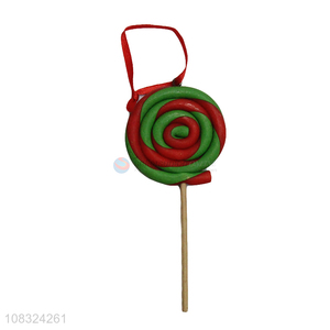 High quality Christmas tree decoration lollipop clay ornaments